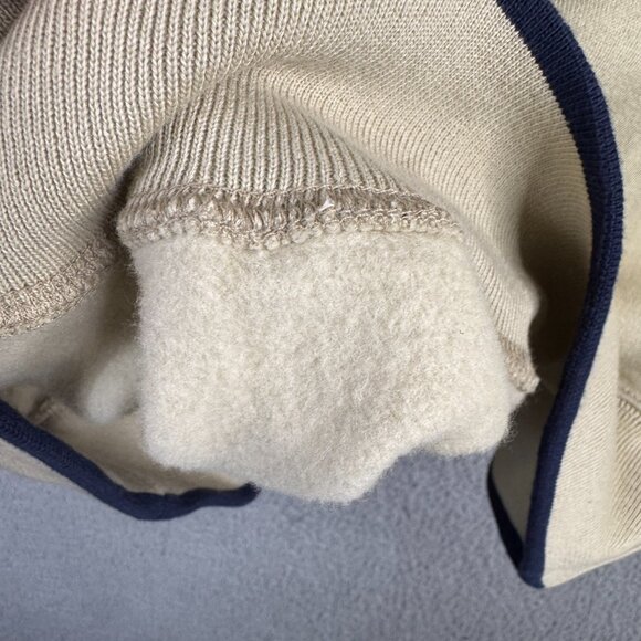 Vintage Sweater Mens Size Large Beige Golf Grandpa Embroidered Crew Neck Fleece - Picture 14 of 15